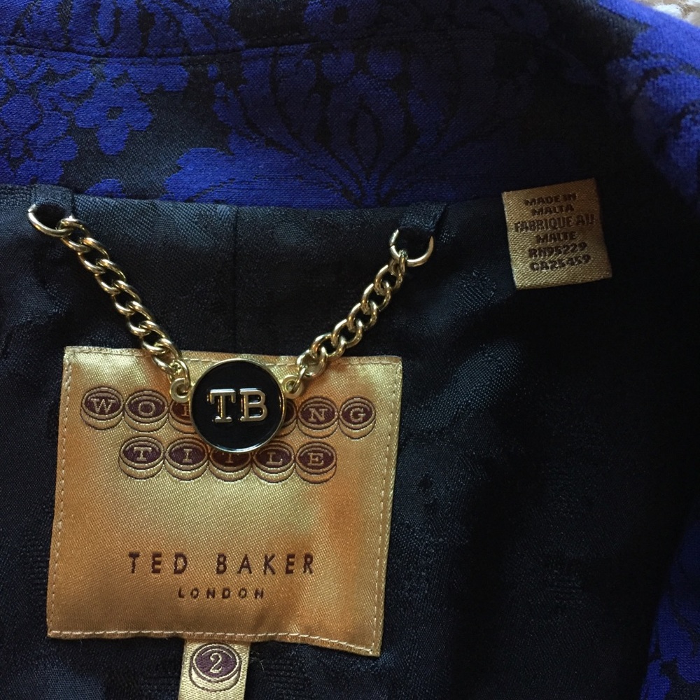 Ted Baker Blue Patterned Suit Set - Picture 3 of 8